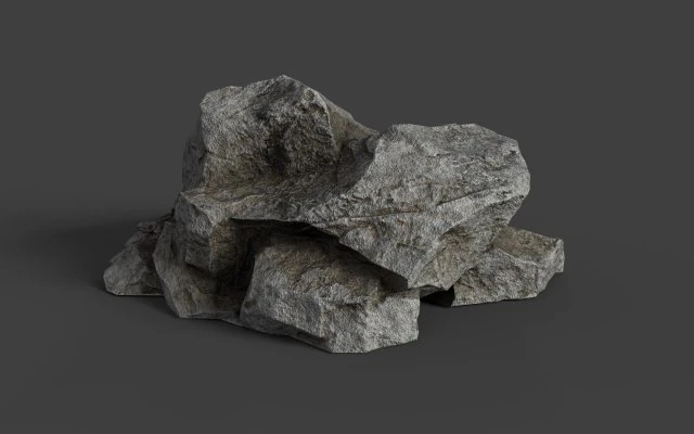 rock 6-6 3D Model .c4d .max .obj .3ds .fbx .stl .blend 
