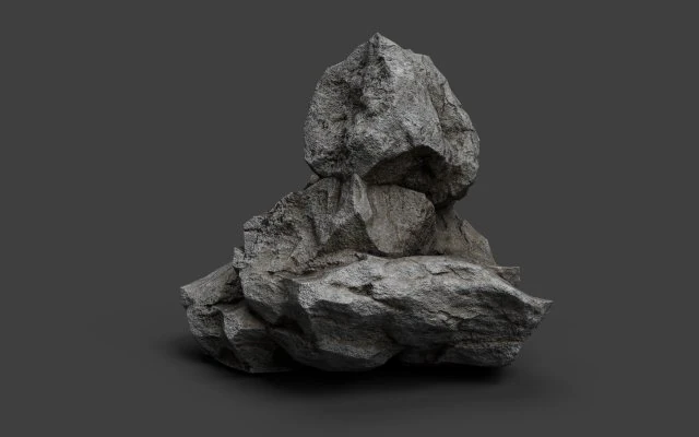 rock 6-9 3D Model .c4d .max .obj .3ds .fbx .stl .blend 