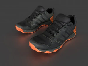 sepasang sepatu kets Model 3D