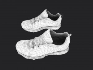 pair of sneakers 3D मॉडल