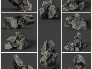 rock collection 006 3D Model