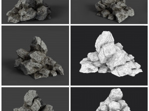 rock collection 006 3D Model