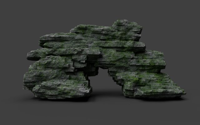 rock 8-8 3D 模型 .c4d .max .obj .3ds .fbx .stl .blend 