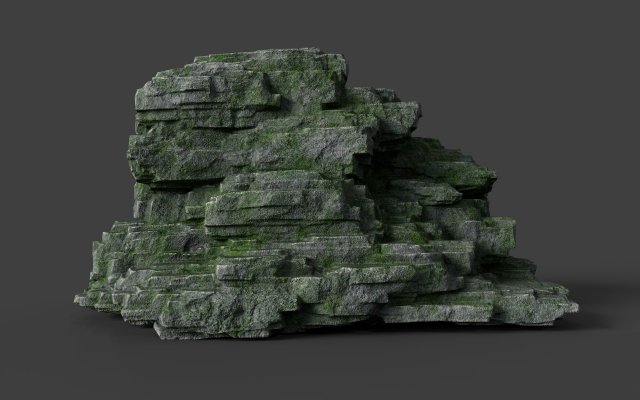 rock 8-6 3D Model .c4d .max .obj .3ds .fbx .stl .blend 