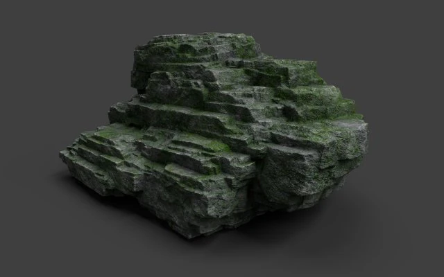 rock 8-9 3D Model .c4d .max .obj .3ds .fbx .stl .blend