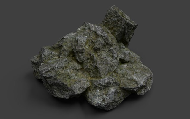 rock 7-1 3D Model .c4d .max .obj .3ds .fbx .stl .blend 