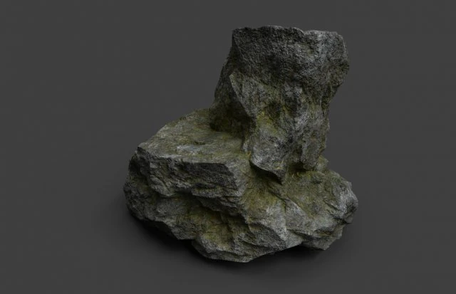 rock 7-2 3D Model .c4d .max .obj .3ds .fbx .stl .blend 