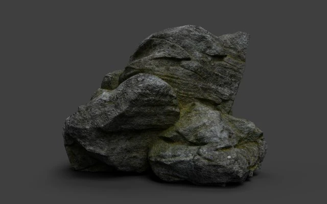 rock 7-7 3D Model .c4d .max .obj .3ds .fbx .stl .blend 