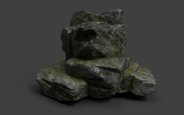 rock 7-8 3D Model .c4d .max .obj .3ds .fbx .stl .blend 