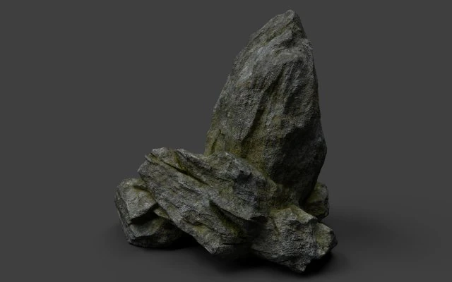 rock 7-9 3D Model .c4d .max .obj .3ds .fbx .stl .blend 