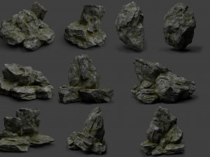 rock collection 007 3D Model