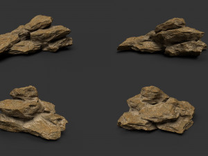 desert rock collection 010 3D Модель