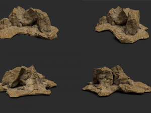 desert rock collection 010 3D Model