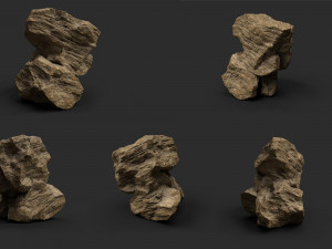 desert rock collection 010 3D Модель