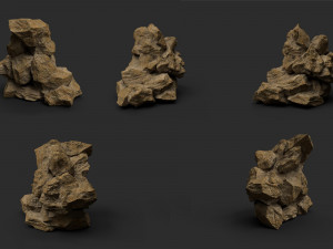 desert rock collection 010 3D Модель