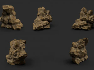 desert rock collection 010 3D Model