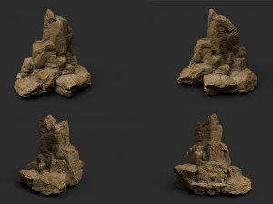 desert rock collection 010 3D Model