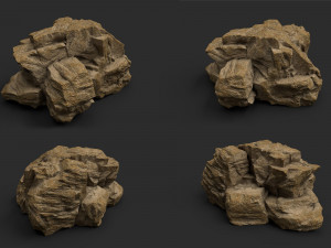 desert rock collection 010 3D Модель