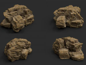desert rock collection 010 3D Model
