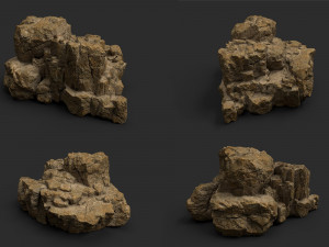desert rock collection 010 3D Модель