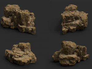 desert rock collection 010 3D Model