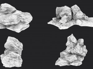 desert rock collection 010 3D Модель