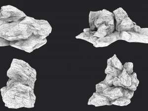 desert rock collection 010 3D Model