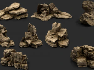 cole&ccedil;&atilde;o de pedras 011 Modelo 3D