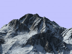 snow mountain 3D Model