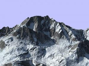 snow mountain 3D 모델