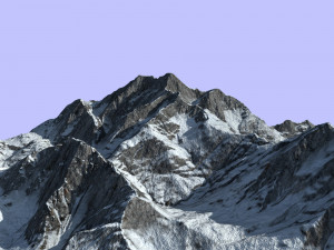 snow mountain 3D 모델