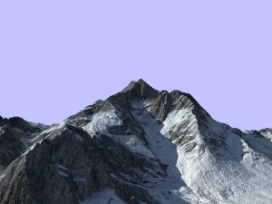 snow mountain 3D 모델