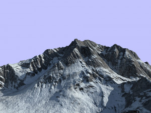 snow mountain 3D 모델