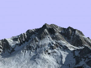 snow mountain 3D Model
