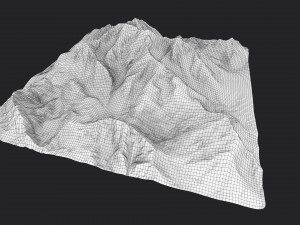 snow mountain 3D 모델