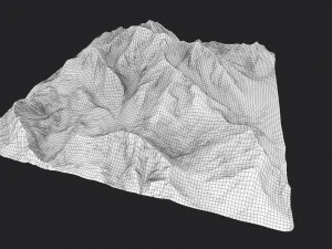 snow mountain 3D Model