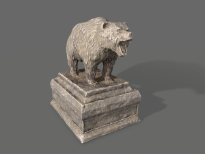 bear statue Modelo 3D