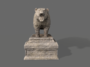 bear statue Modelo 3D