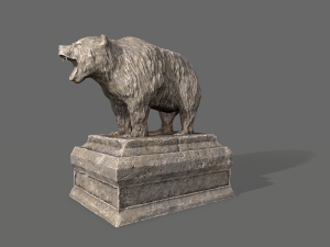 bear statue Modelo 3D