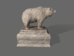 bear statue Modelo 3D
