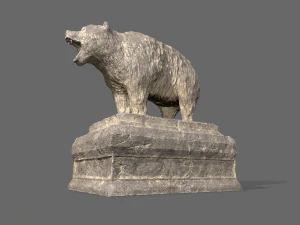 bear statue 2 3D Model