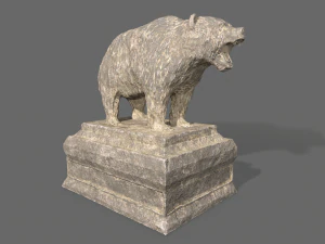 bear statue 2 3D Model
