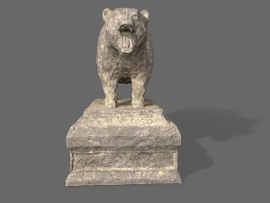bear statue 2 Modelo 3D