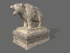 bear statue 2 Modelo 3D