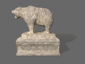 bear statue 2 3D Model