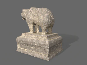 bear statue 2 3D Model