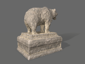 bear statue 2 Modelo 3D