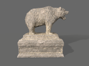 bear statue 2 Modelo 3D