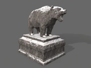 bear statue 3 3D Model