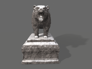 bear statue 3 3D Модель